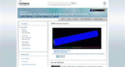 Desktop Screenshot of cmime.lanl.gov