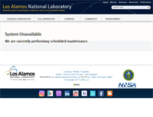 Tablet Screenshot of library.lanl.gov